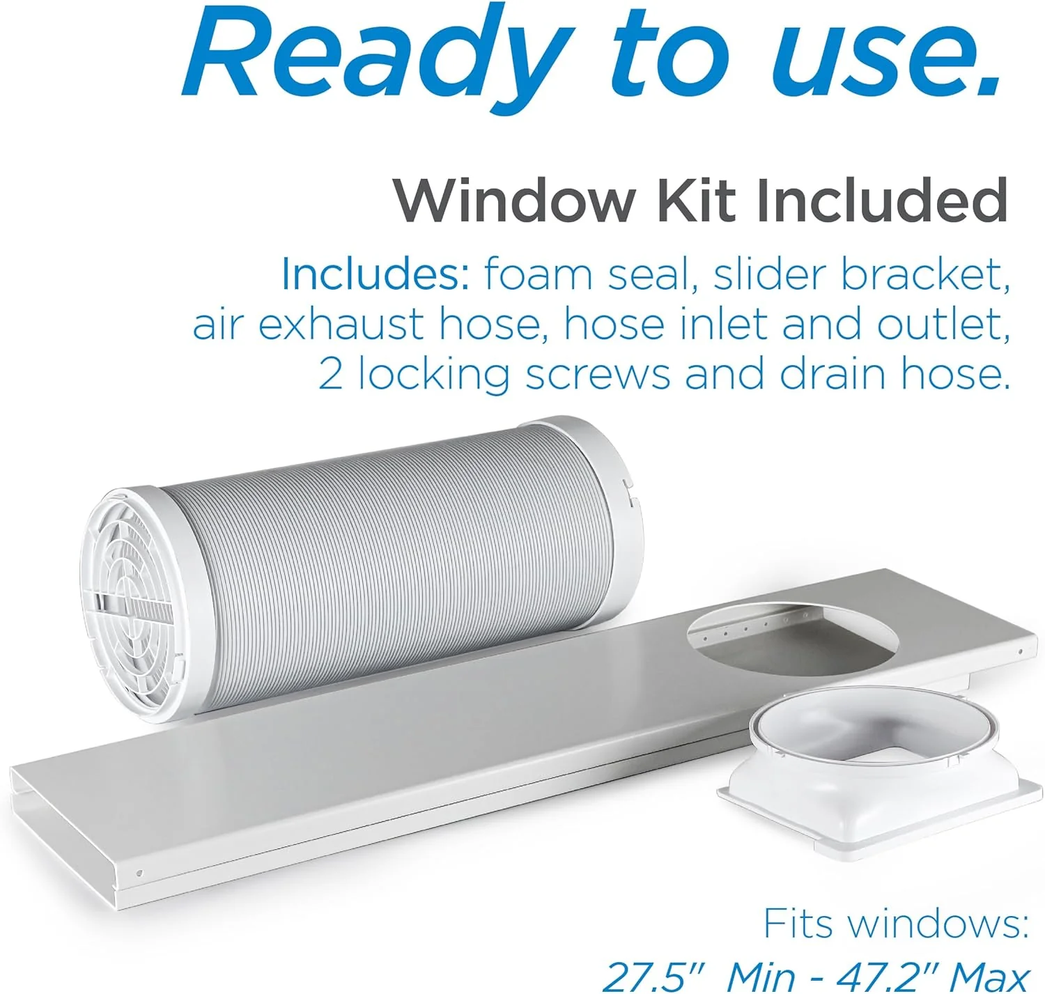 BLACK+DECKER 10,000 BTU Portable Air Conditioner for Rooms up to 450 Sq. Ft. with Remote – White