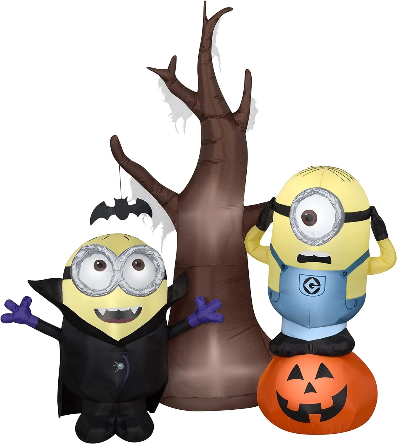 Air blowing minions with tree and pumpkin scene - CostcoStore