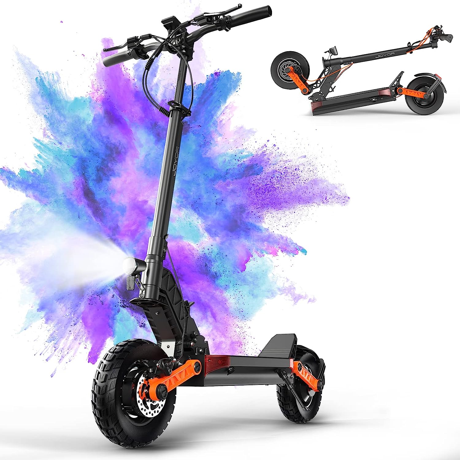 Up to 37 MPH Tire Hydraulic Brake Adult Electric Scooter - CostcoStore