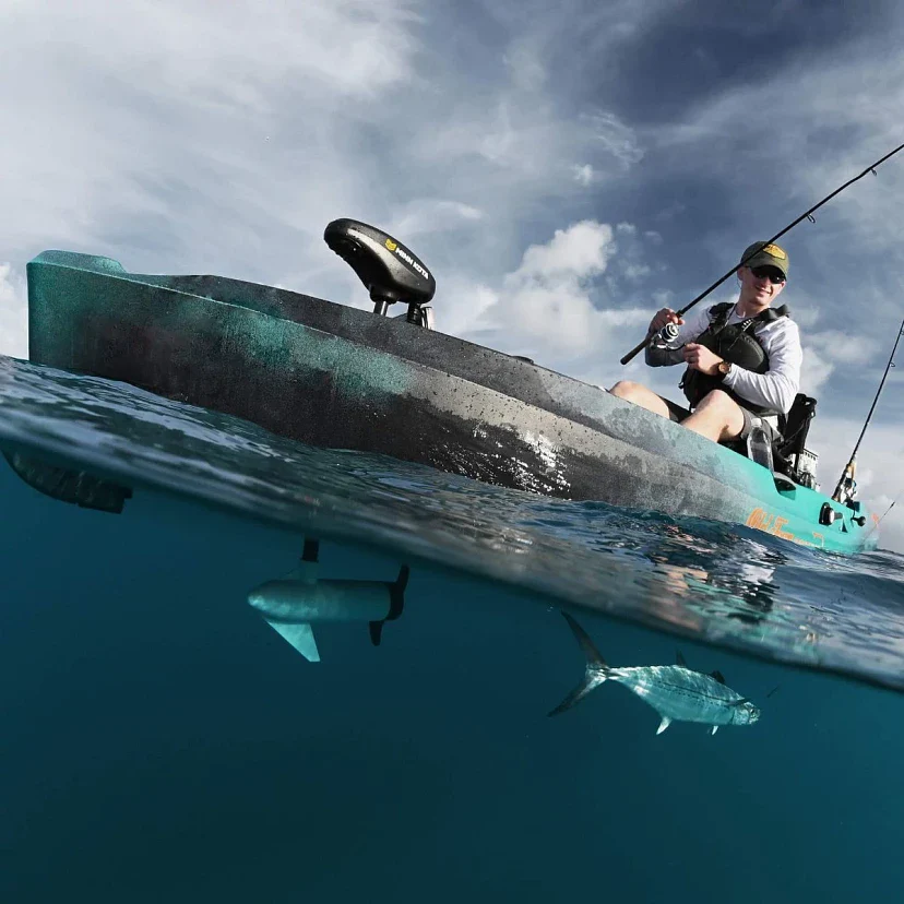 Old Town Sportsman AutoPilot 120 Motorized Fishing Kayak with Minn Kota Trolling Motor – 12-ft