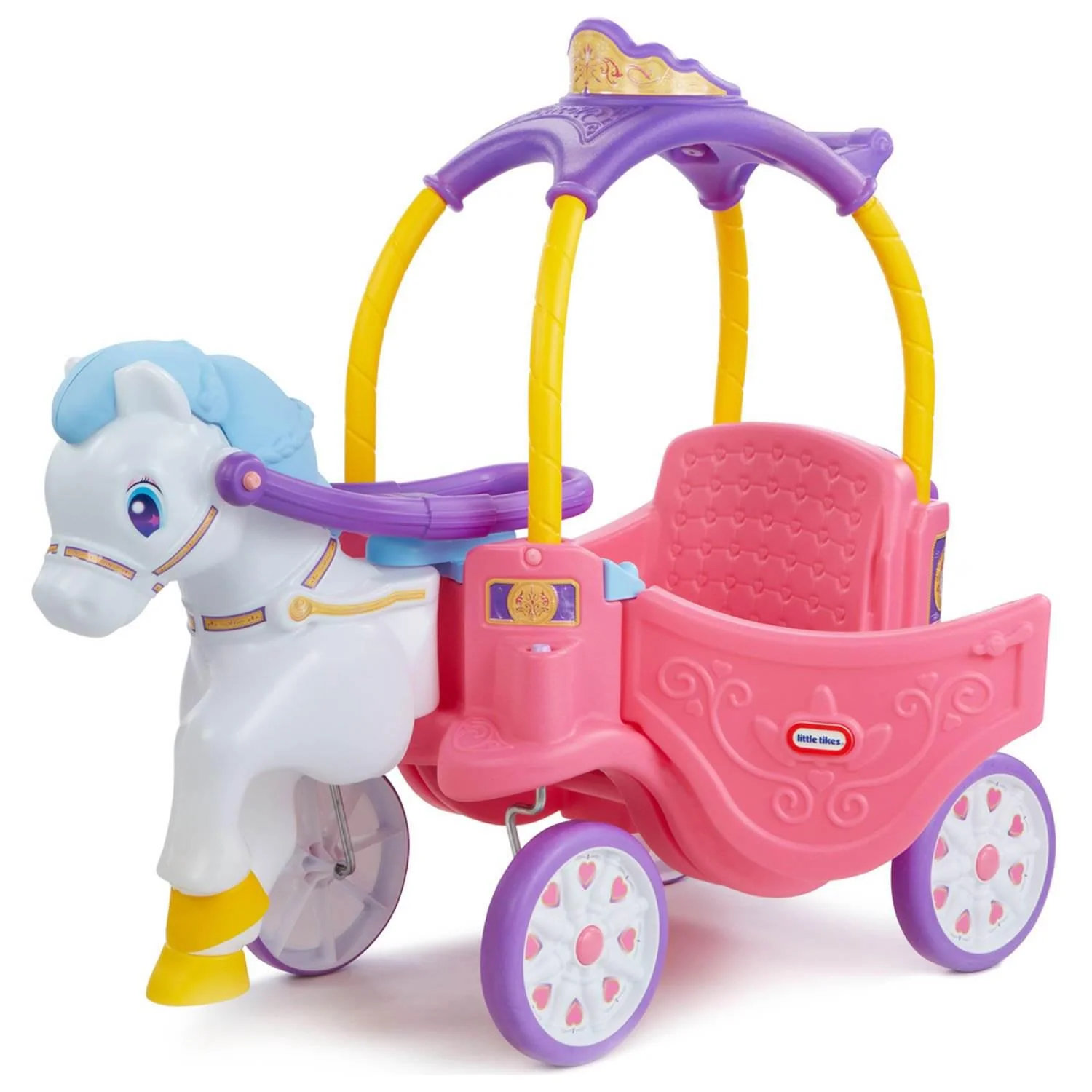 Little Tikes Princess Horse and Carriage, Kids Ride-On Toy - CostcoStore