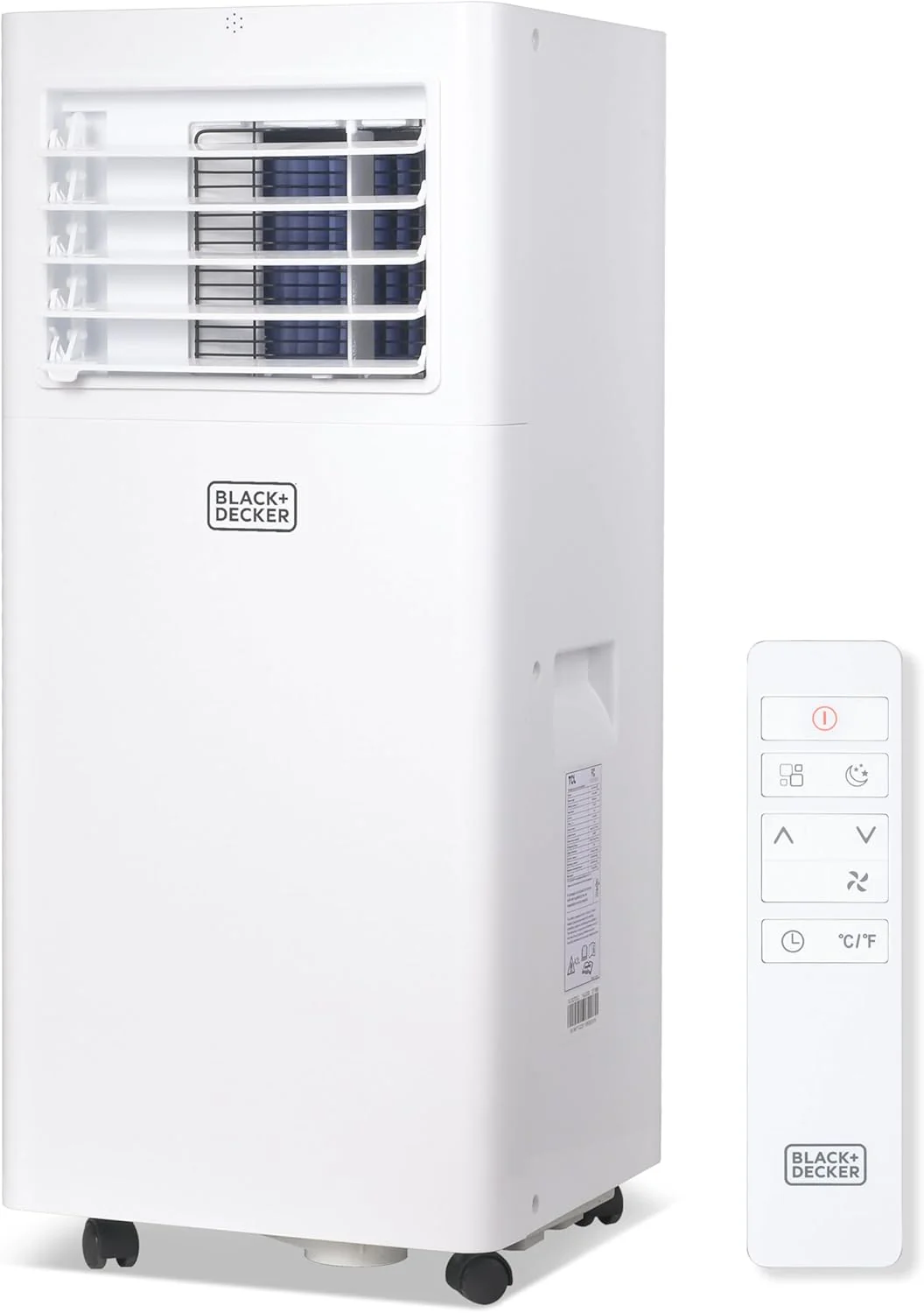 BLACK+DECKER 10,000 BTU Portable Air Conditioner for Rooms up to 450 Sq. Ft. with Remote – White