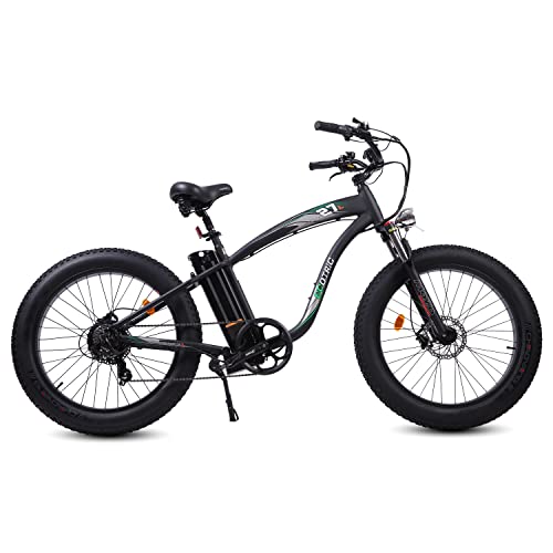 750W Electric Bike 26′′ Fat Tire Adult Electric Bicycles 48V 13AH Removable Lithium Battery Ebike with Suspension Fork Aluminium Frame Beach Snow...