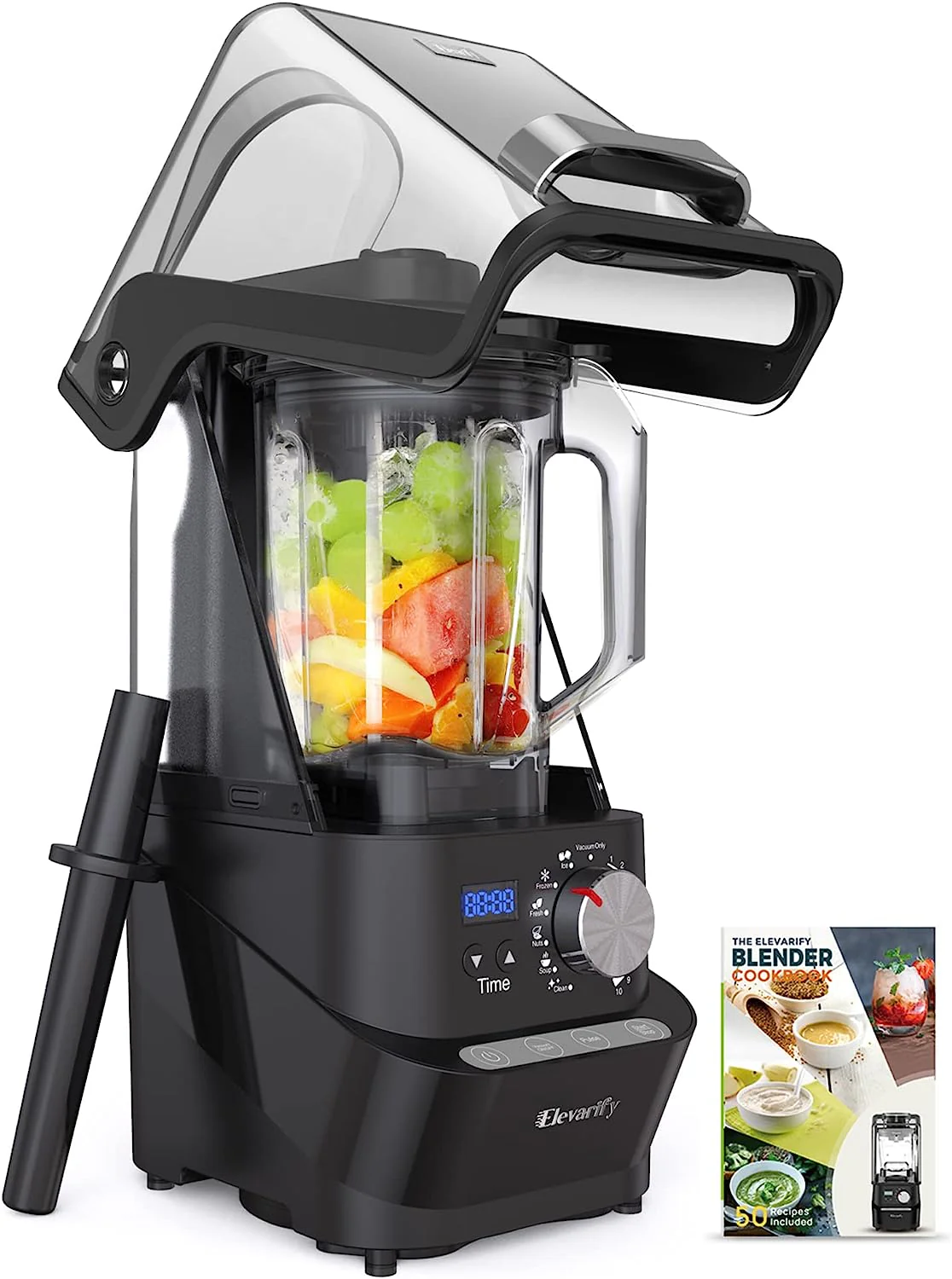 Kitchen Quiet Professional Blender: Vacuum Commercial Blender for Shakes and Smoothies - 56 Ounce Industrial Countertop Blender - 1500 Watt High...