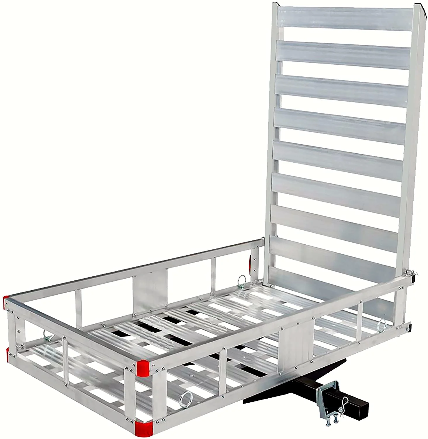 80779 Aluminum Hitch Mount Cargo Carrier with 47′′ Long Ramp, 1 Pack - CostcoStore
