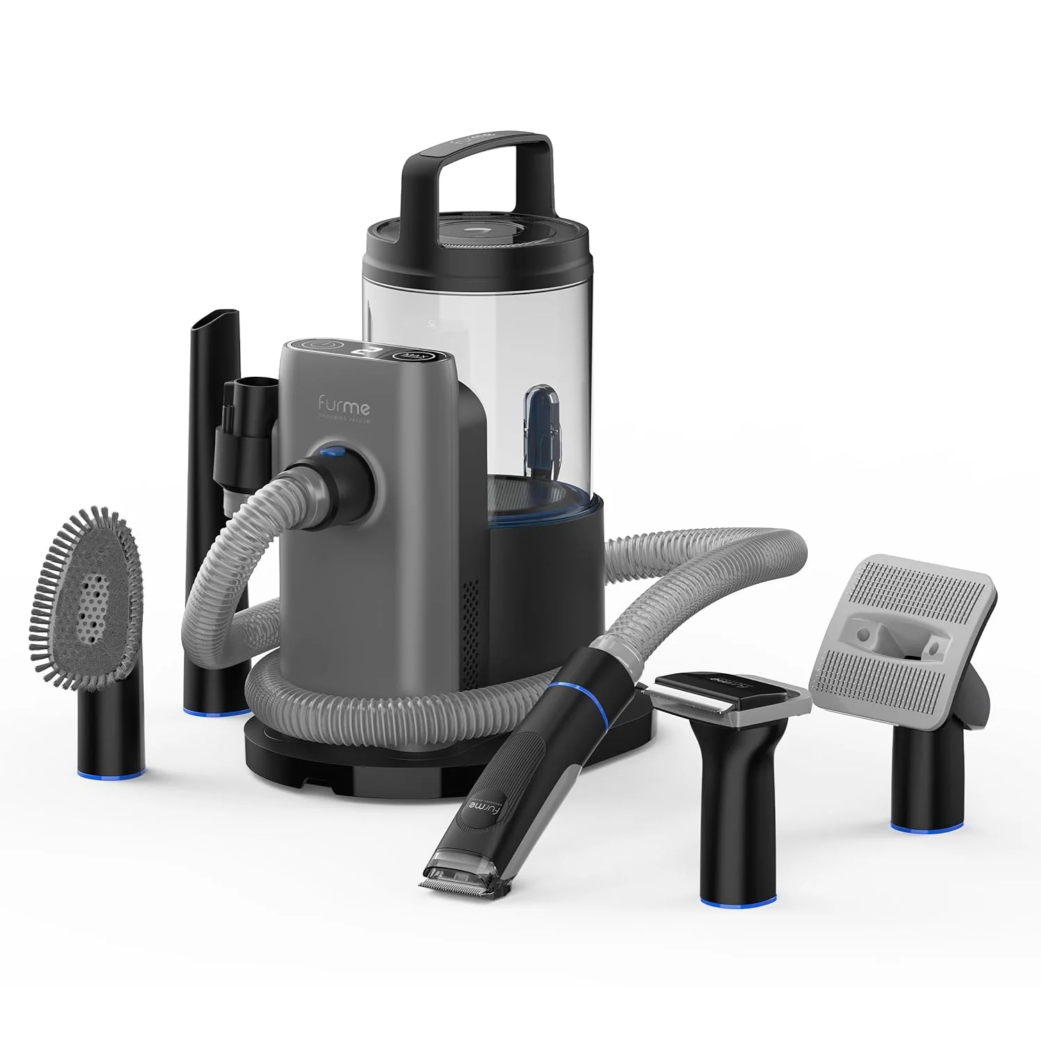 Professional Plus Pet Grooming Vacuum Kit, 5 Pet Grooming Tools, 2L Canister, Works for All Dogs, Cats, and Pet Fur - CostcoStore