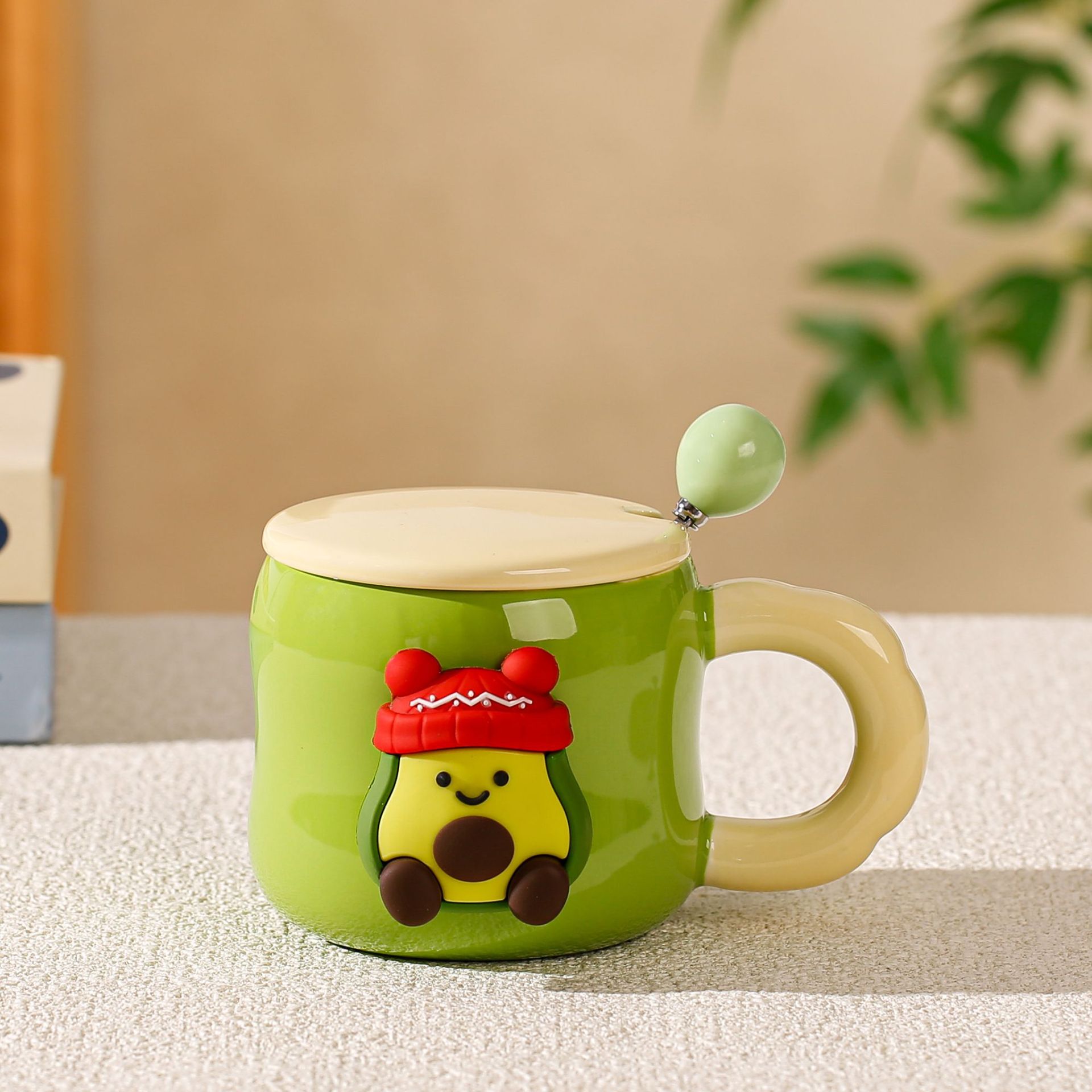 Avocado-Themed Ceramic Mug