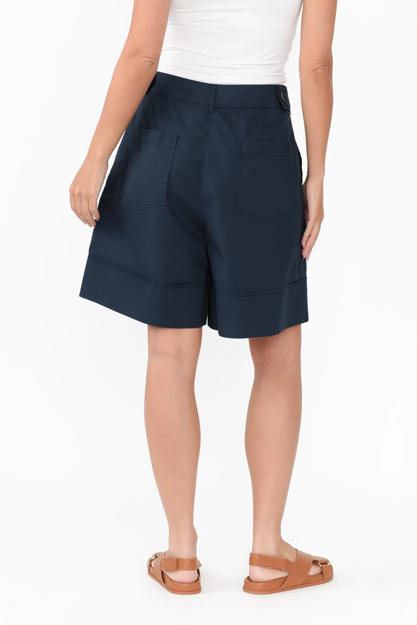Harlyn Navy Cotton Shorts