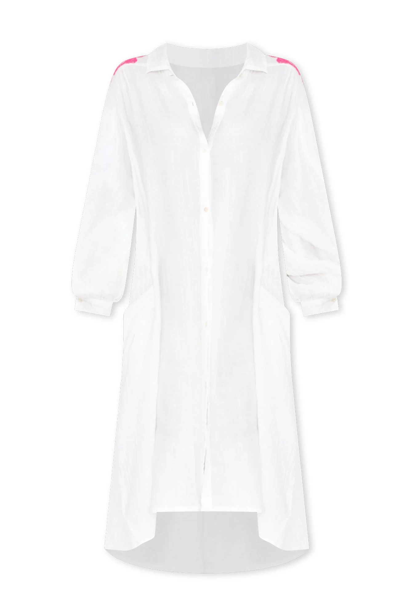 Manisha White Sequin Cotton Dress