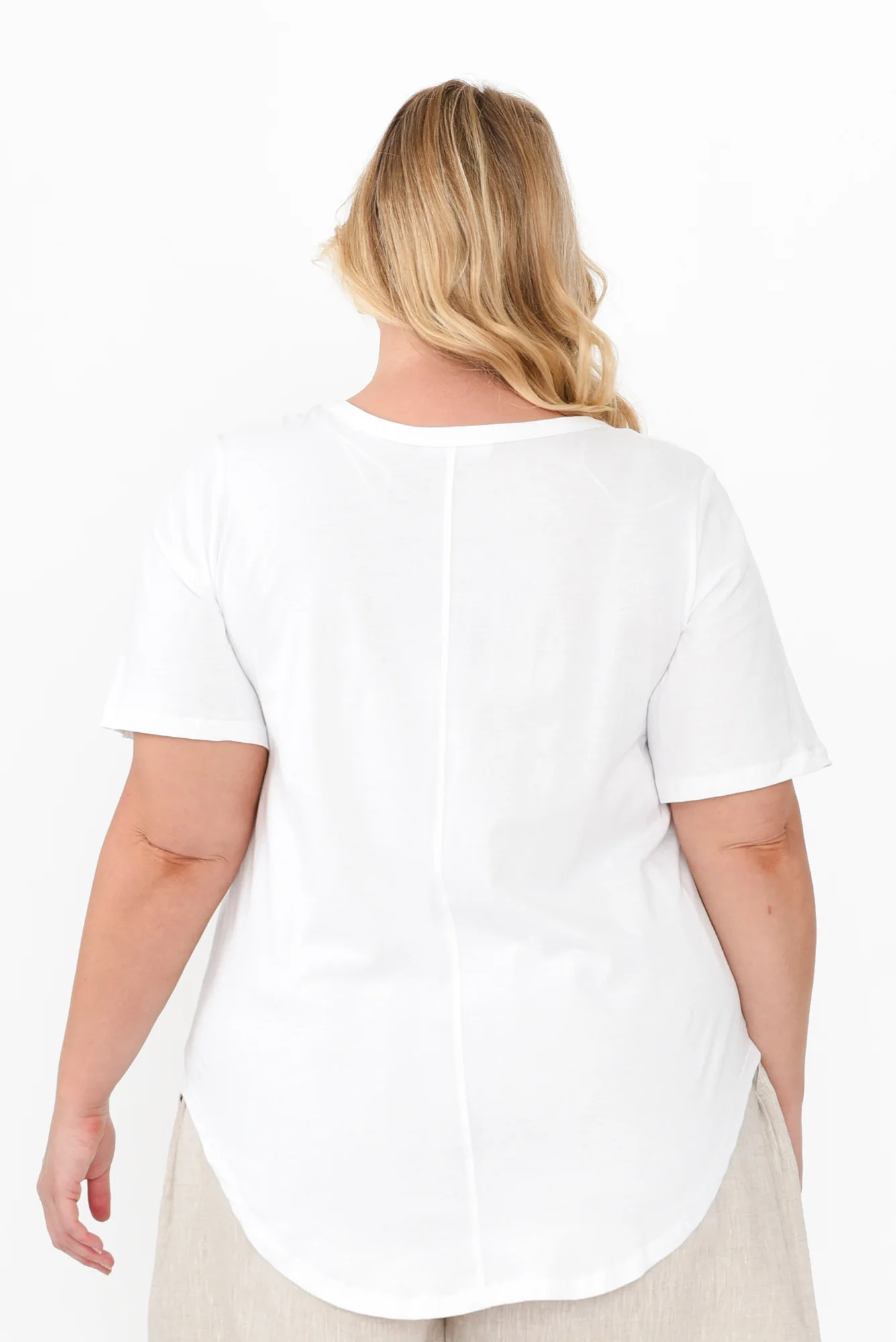 Ariana White Cotton Tee