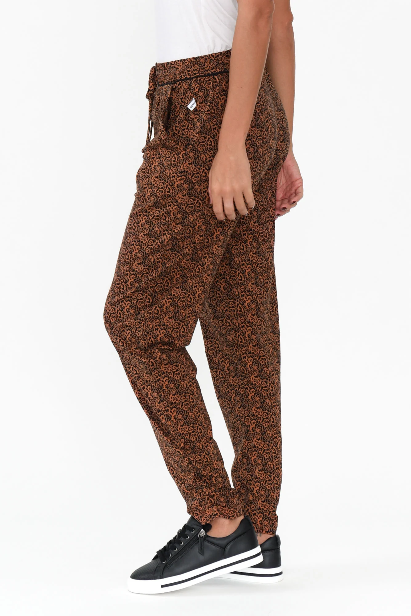 Jordan Rust Abstract Drawstring Pants
