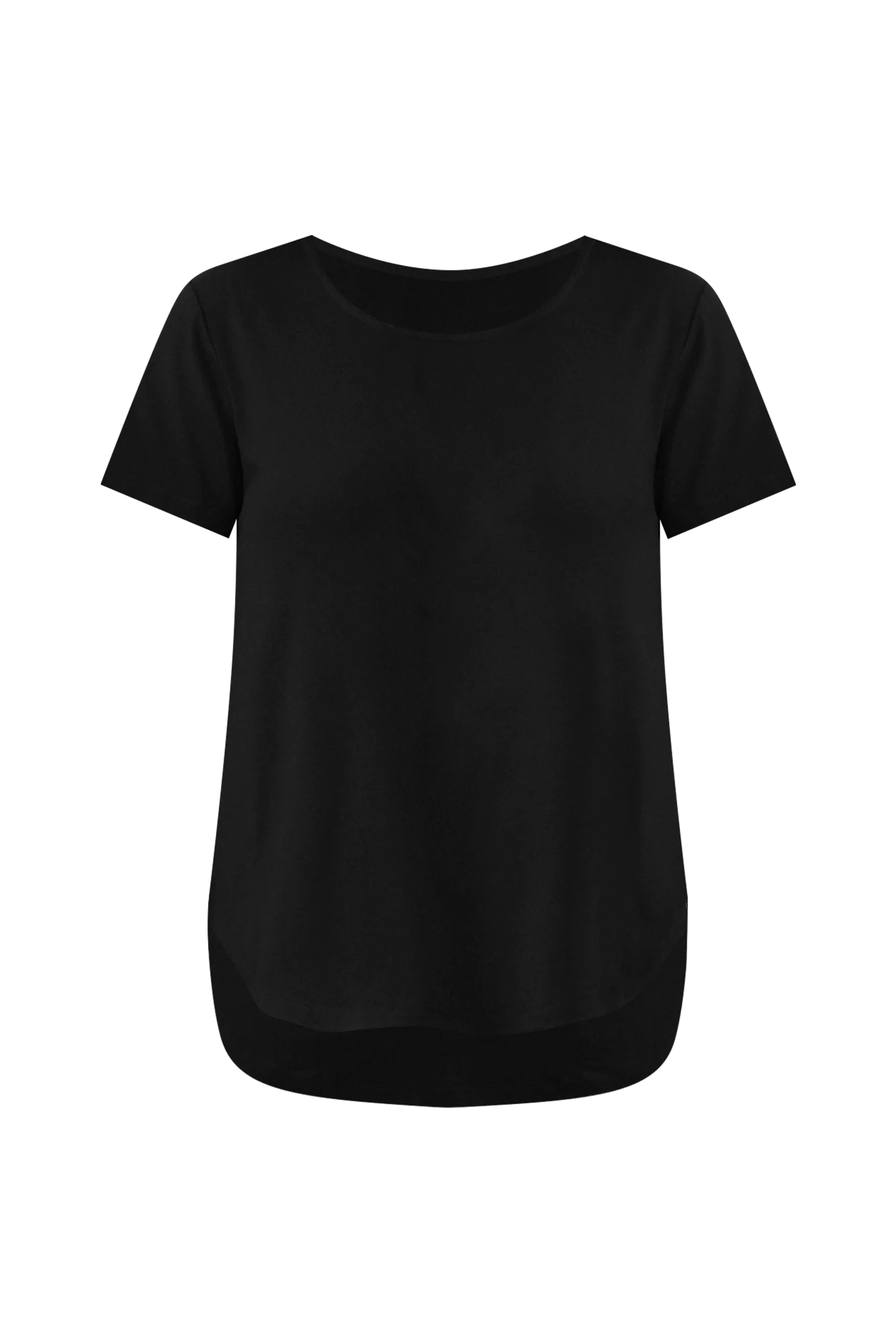Janis Black Bamboo Tee