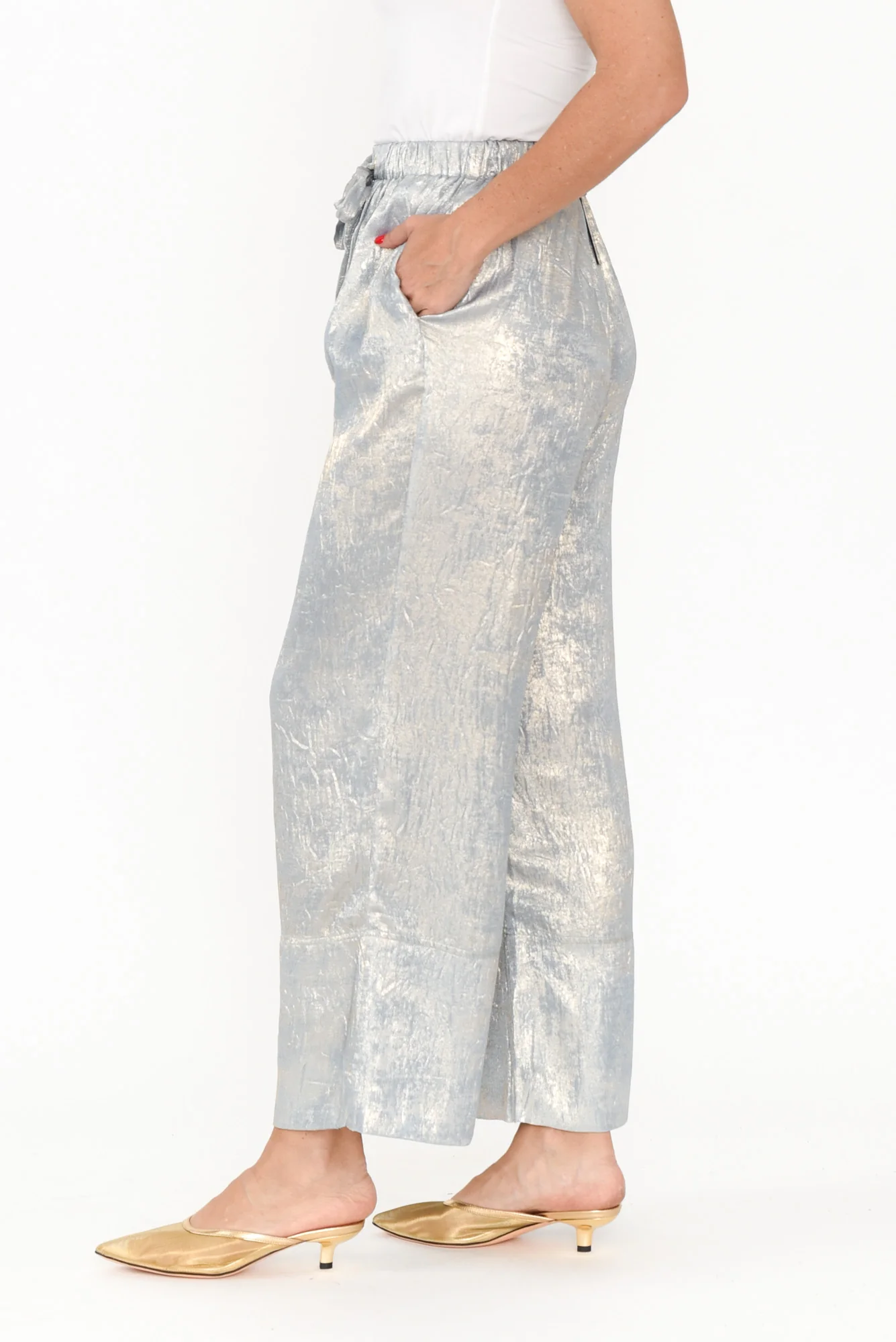 Astrid Champagne Drawstring Pants