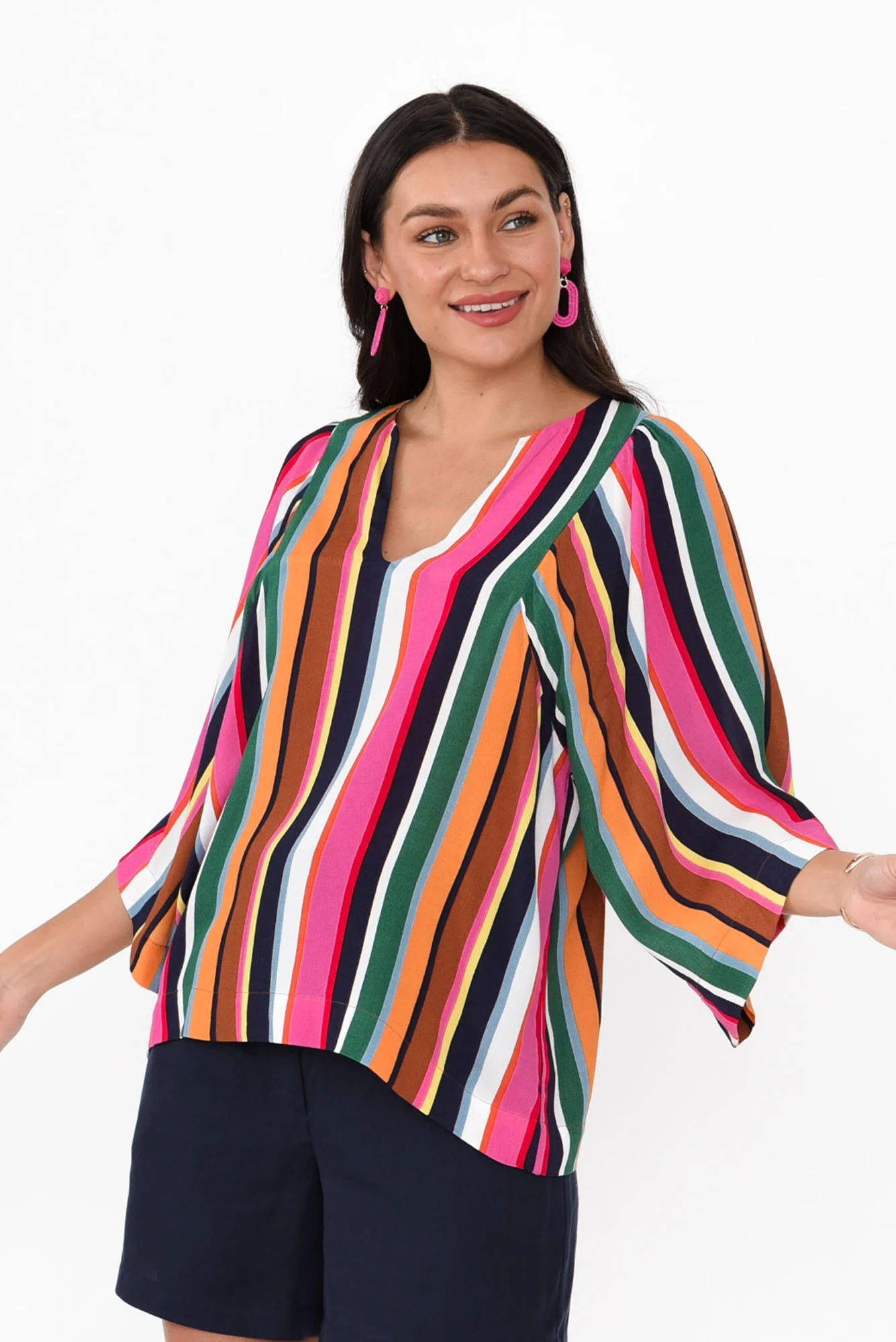 Dream Factory Multi Stripe Top