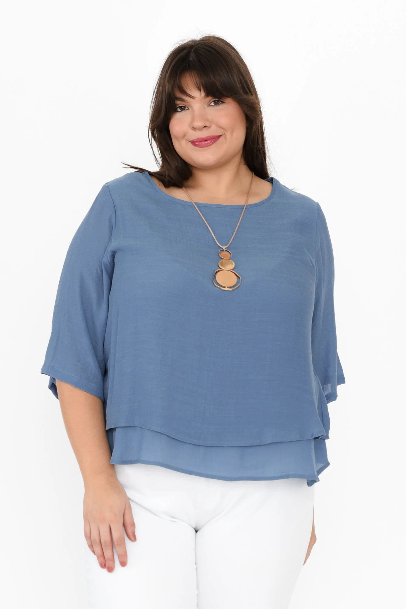 Liora Steel Layered Top