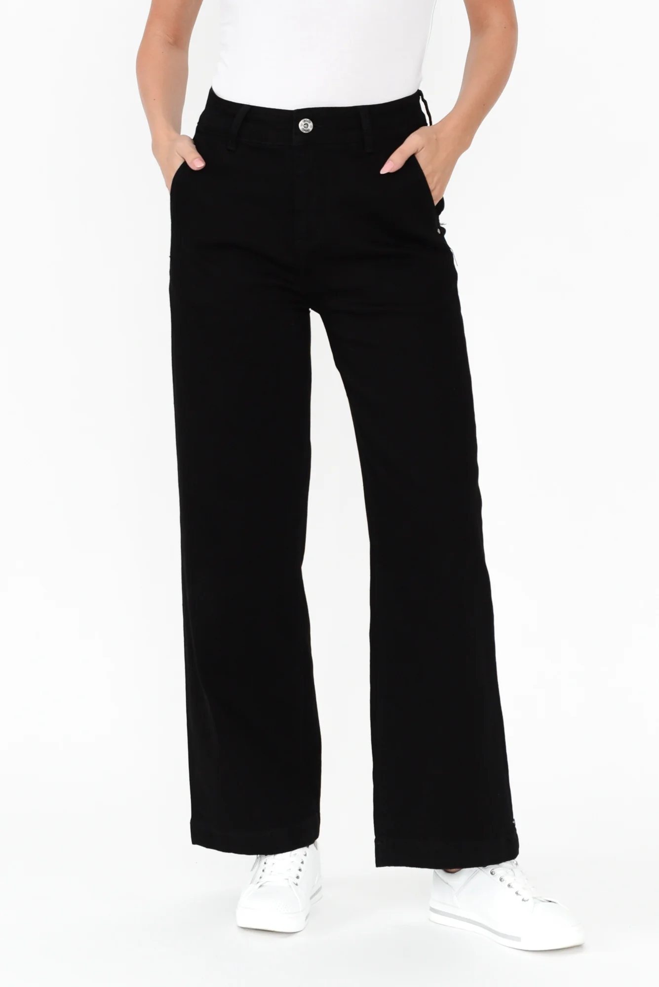 Izzy Black Wide Leg Jeans