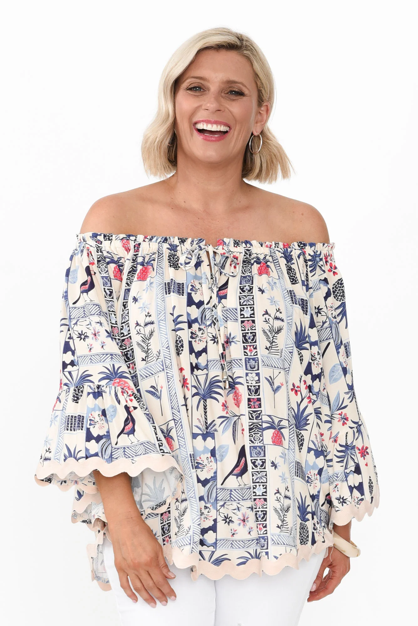 Bianco White Tropical Trim Top