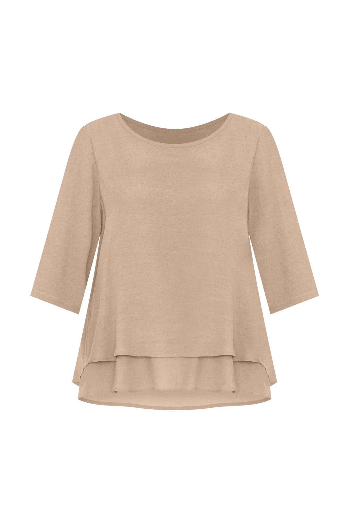 Liora Beige Layered Top
