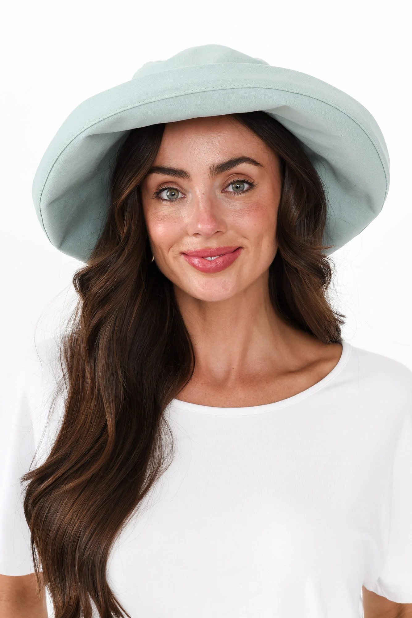 Coogee Green Cotton Upturn Hat