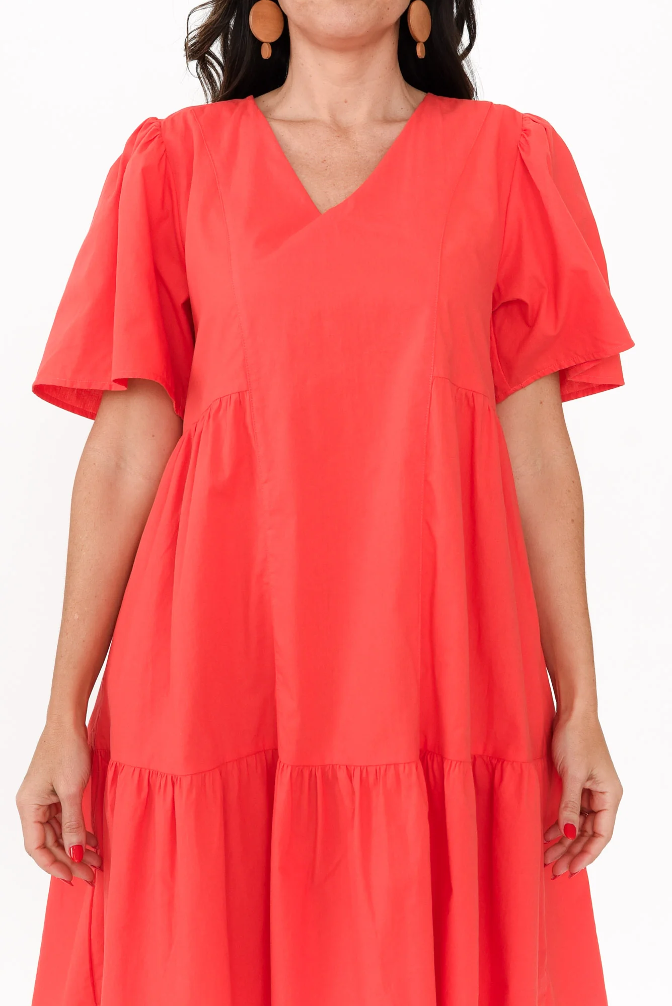Bacardi Melon Tier Cotton Dress