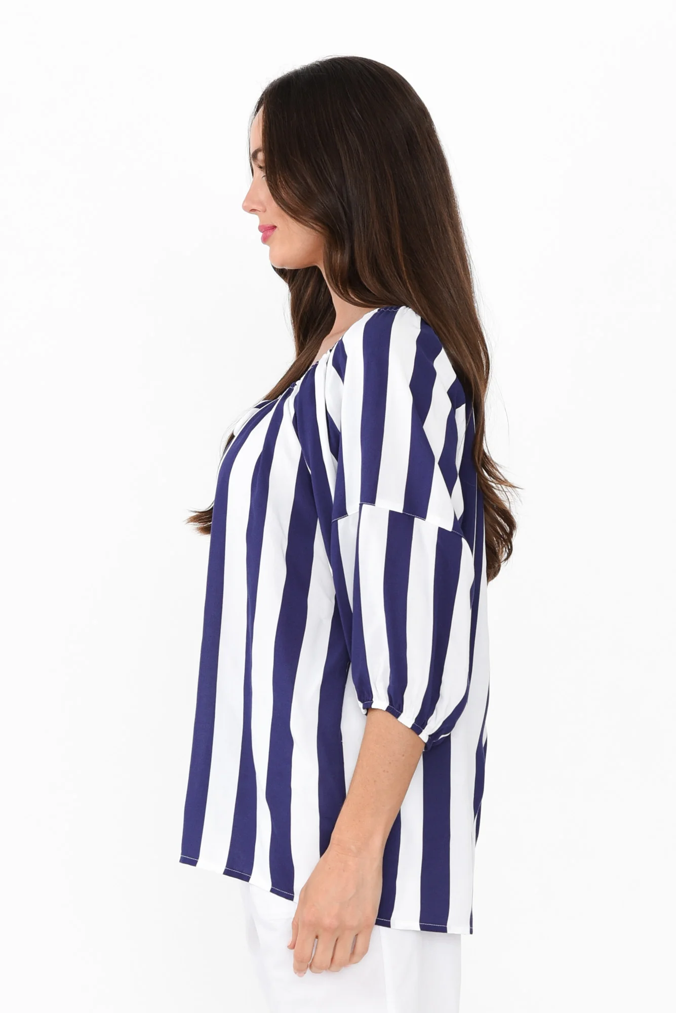 Camilla Blue Stripe Top
