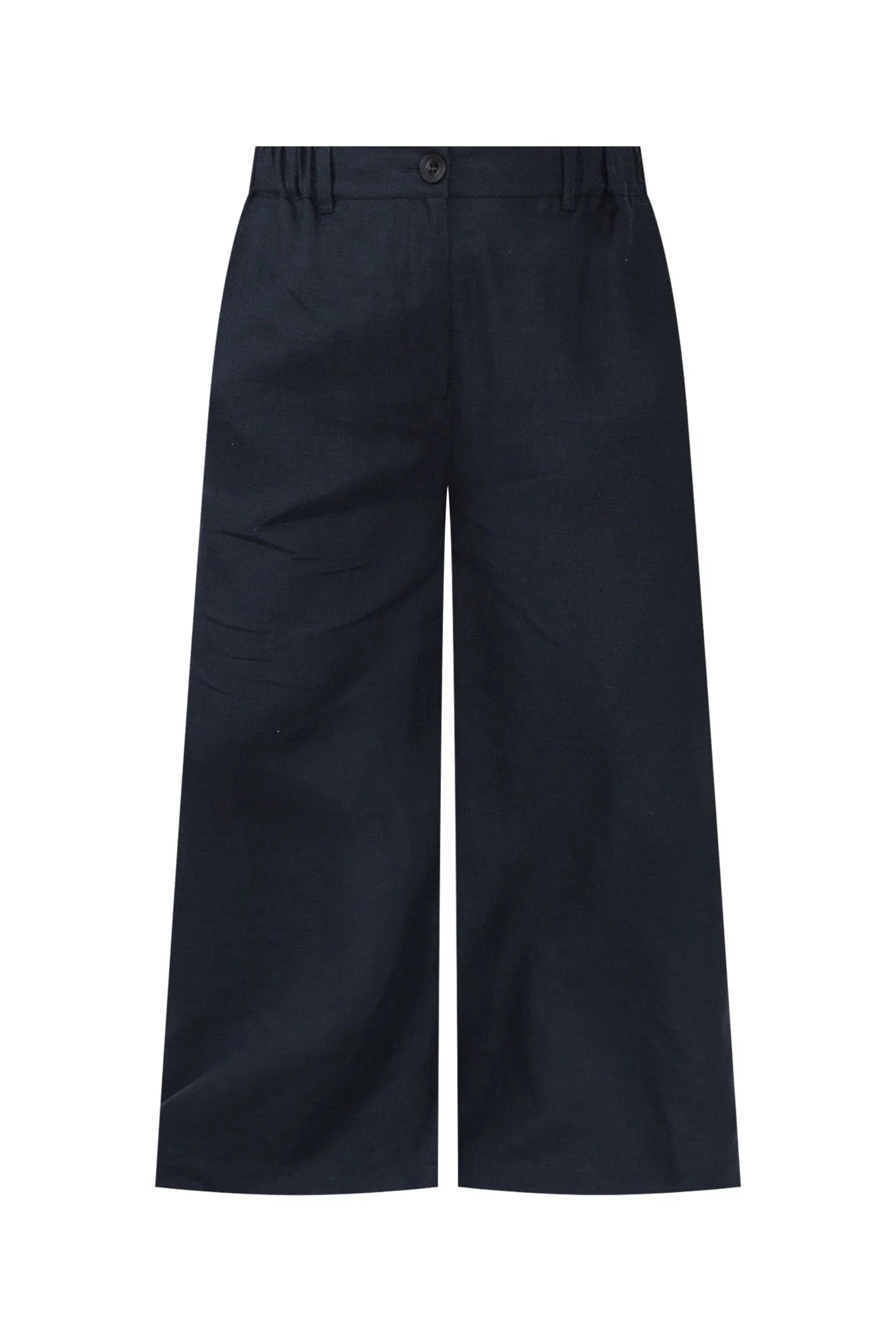 Delsey Navy Linen Wide Leg Pants