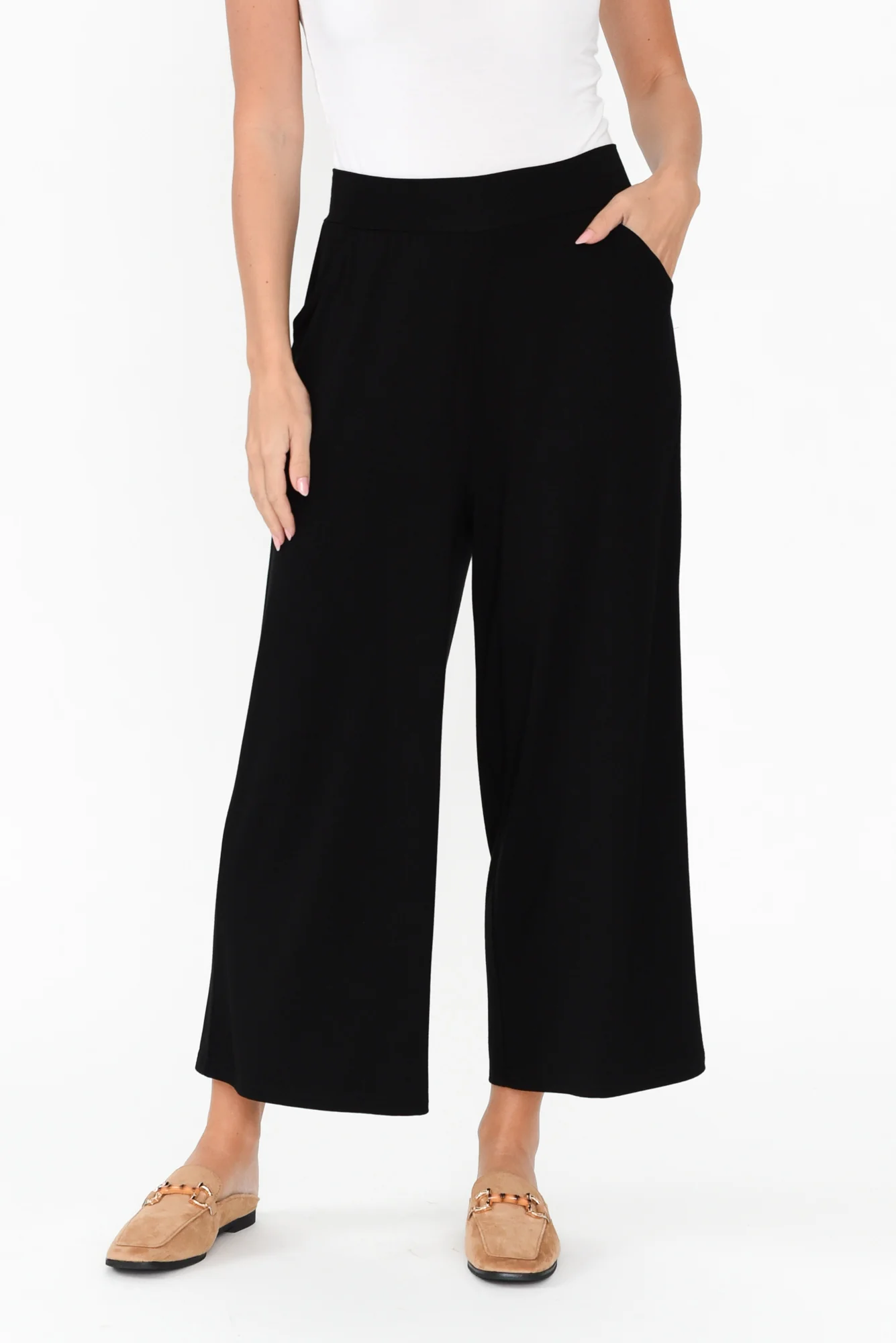 Ciara Black Bamboo Resort Pants