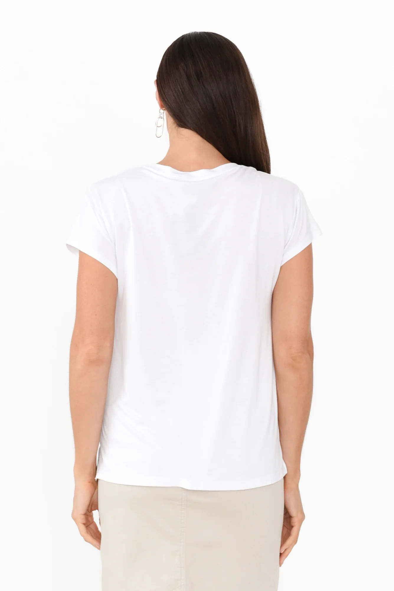 Jenkins White Modal Tee