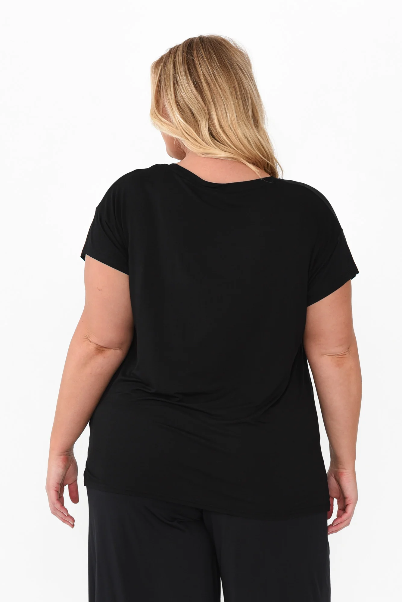 Jenkins Black Modal Tee