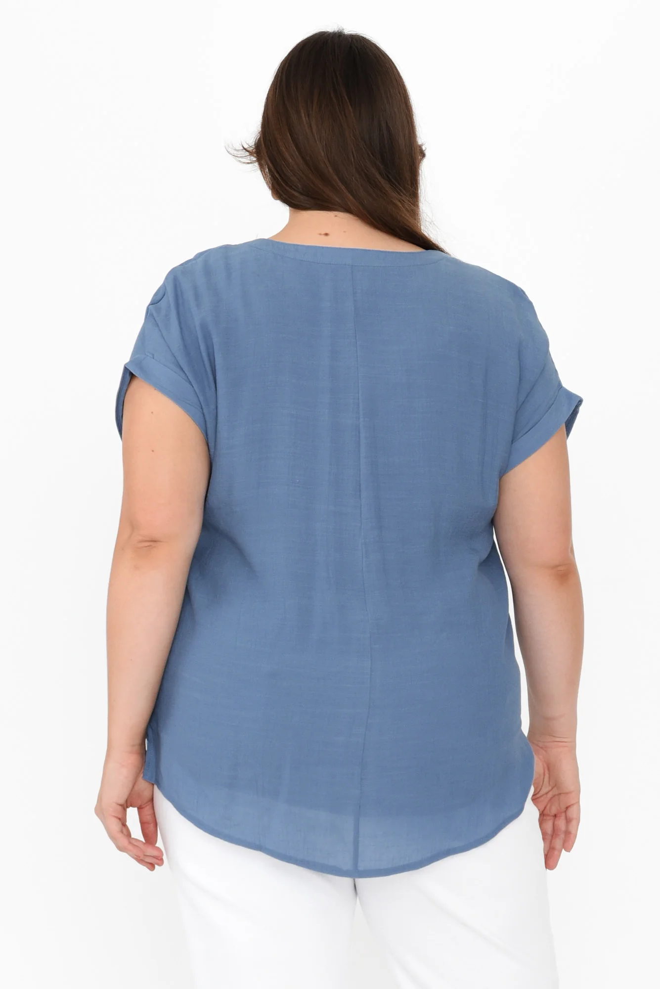 Miray Steel Button Top