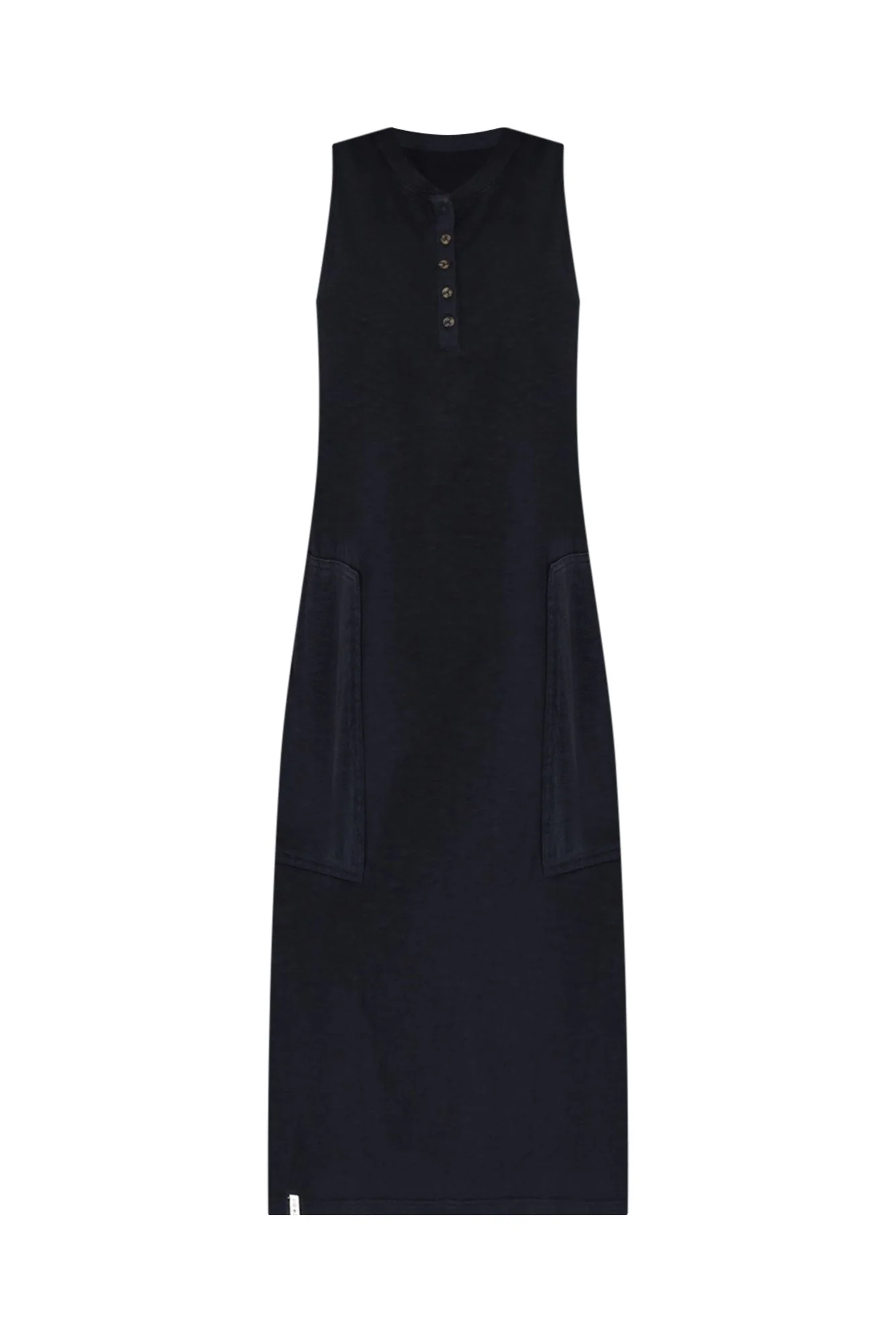 Elysian Navy Cotton Pocket Dress