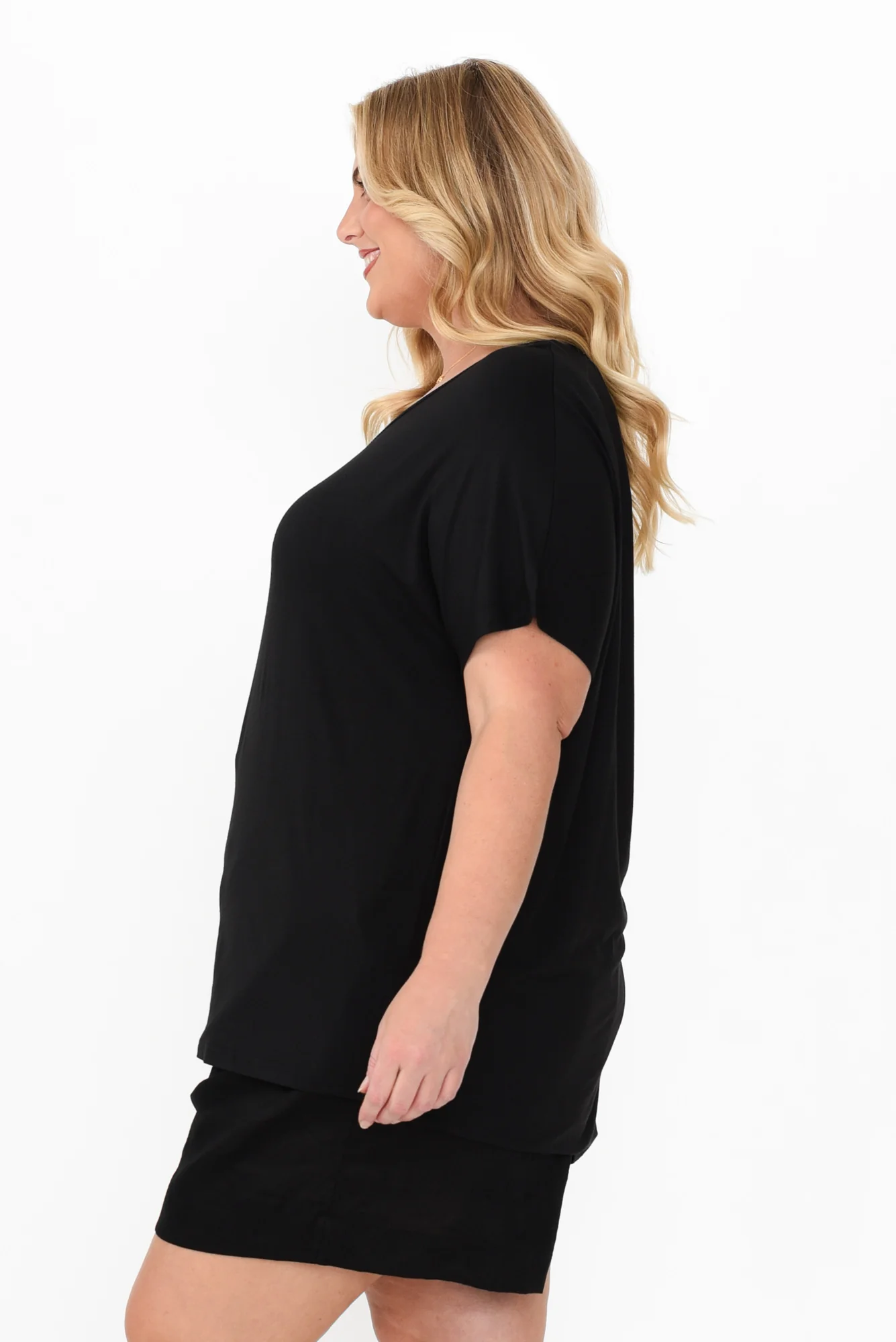 Danya Black Bamboo Top