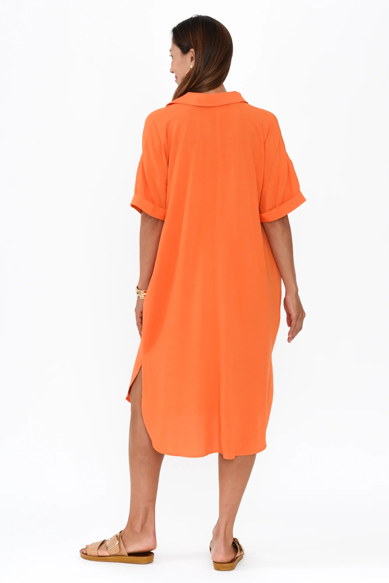 Kazi Orange Shirt Dress