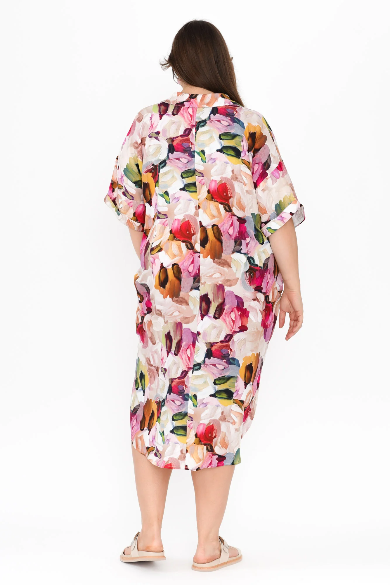 Kazi Purple Floral Shirt Dress