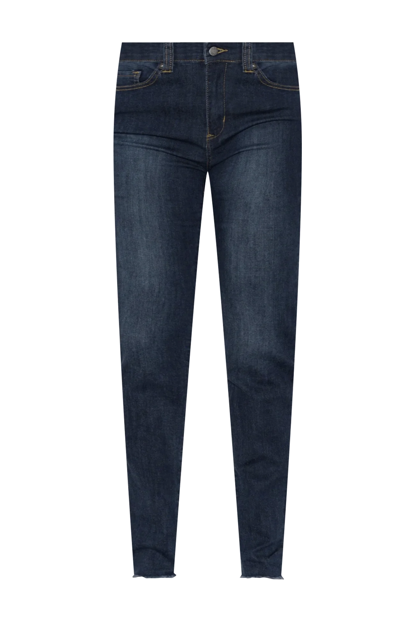 Indiana Dark Denim Frayed Slim Fit Jeans
