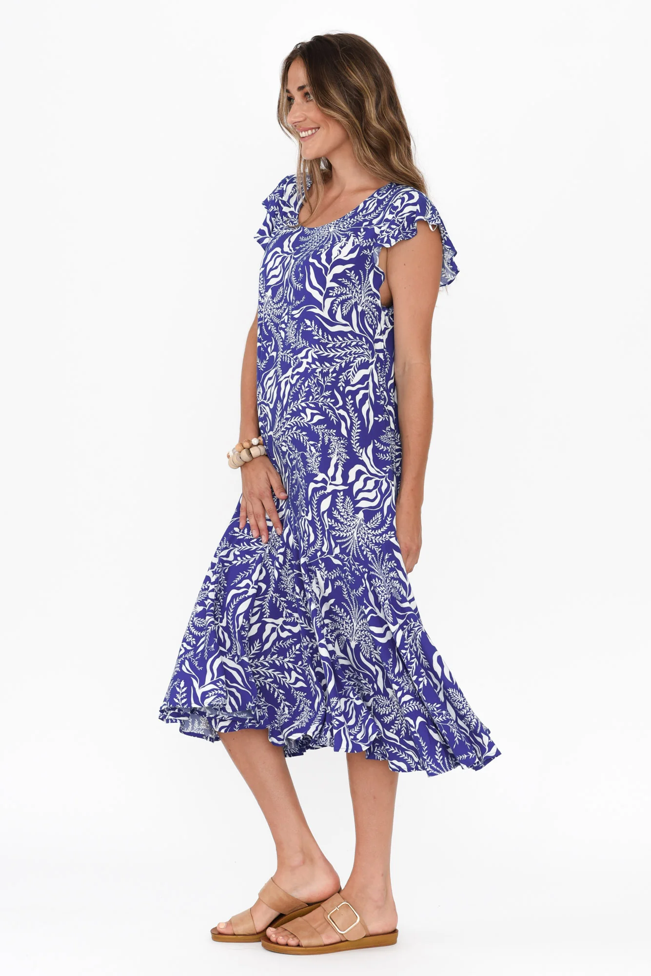 Hannah Blue Havana Midi Dress