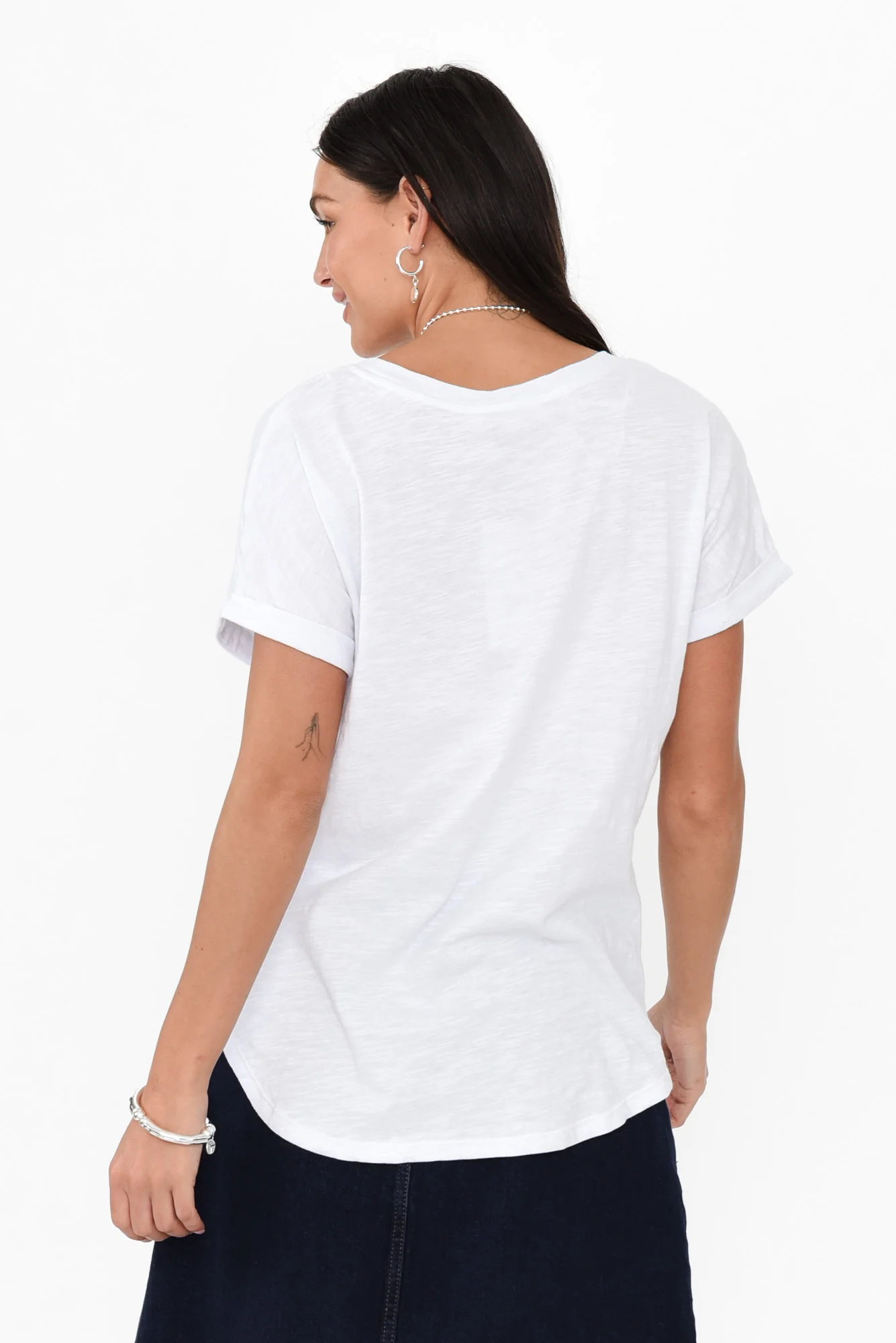 Hailey Silver Star Cotton Tee