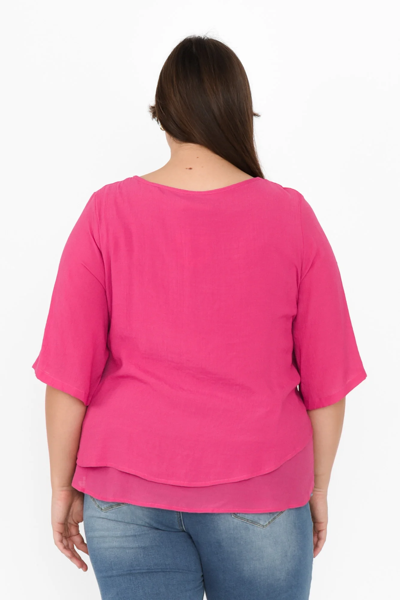 Liora Fuchsia Layered Top