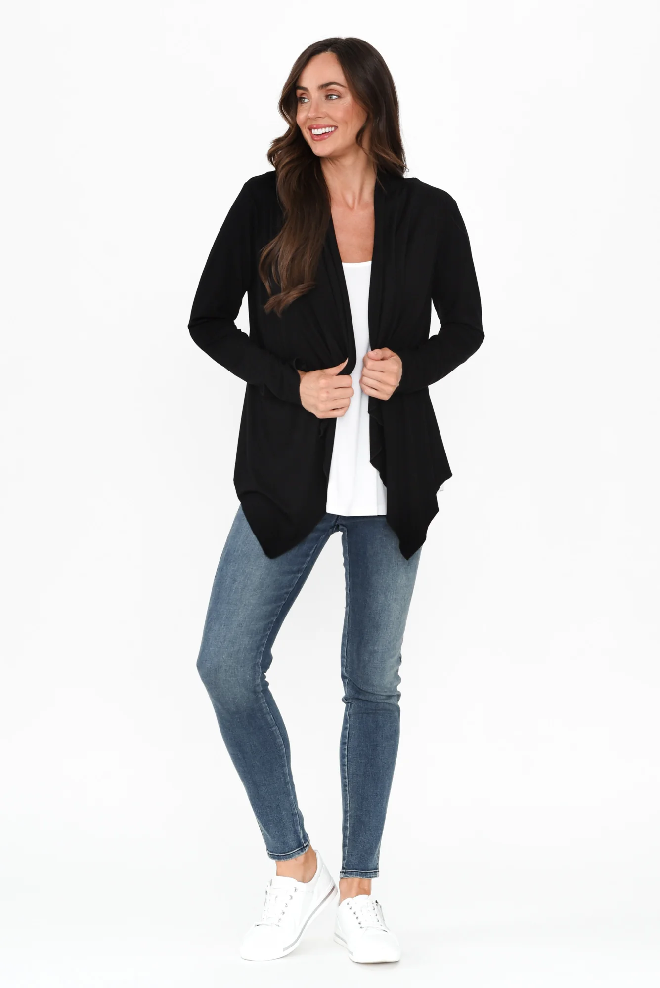 Joni Black Bamboo Cardigan