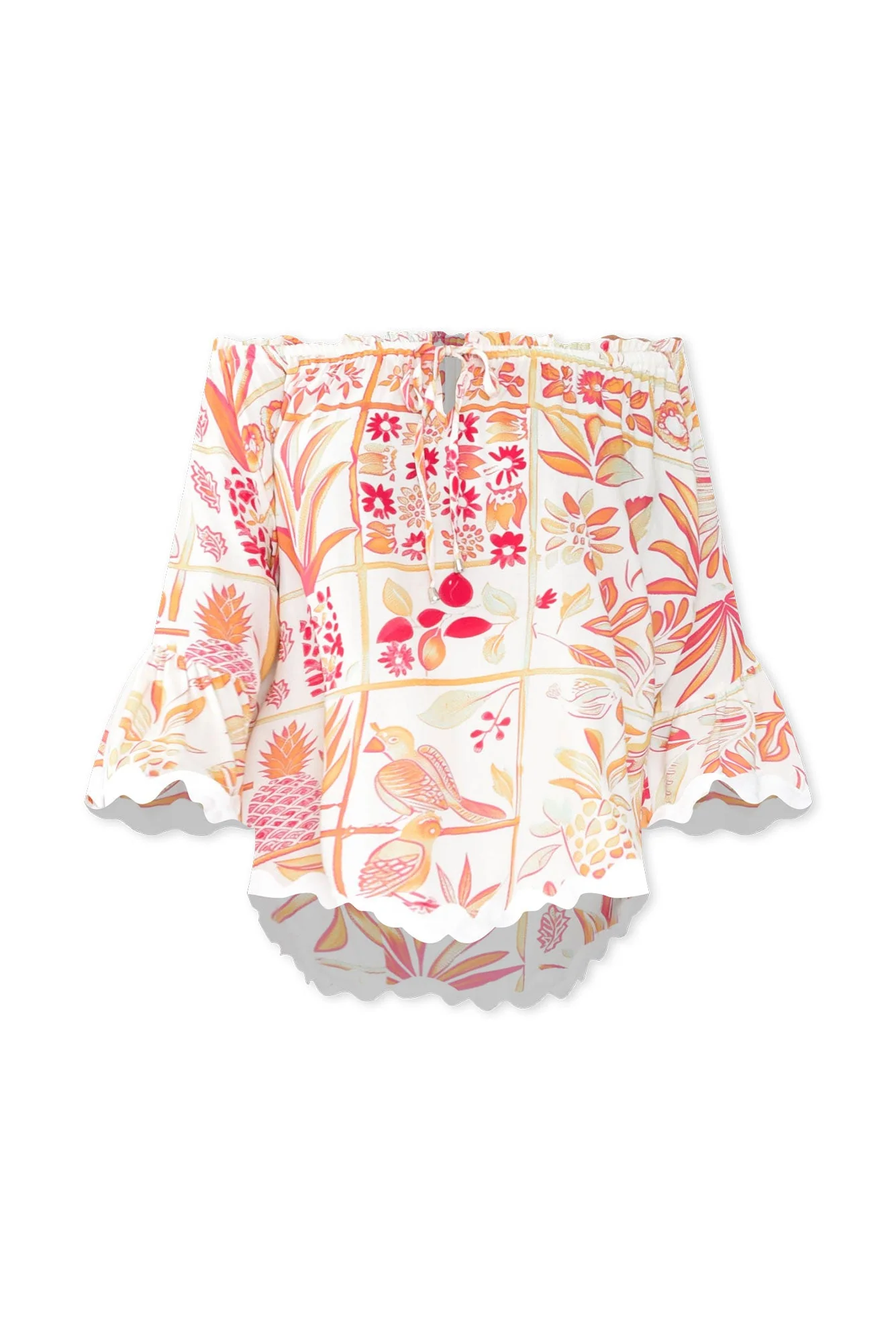 Bianco White Leaf Trim Top