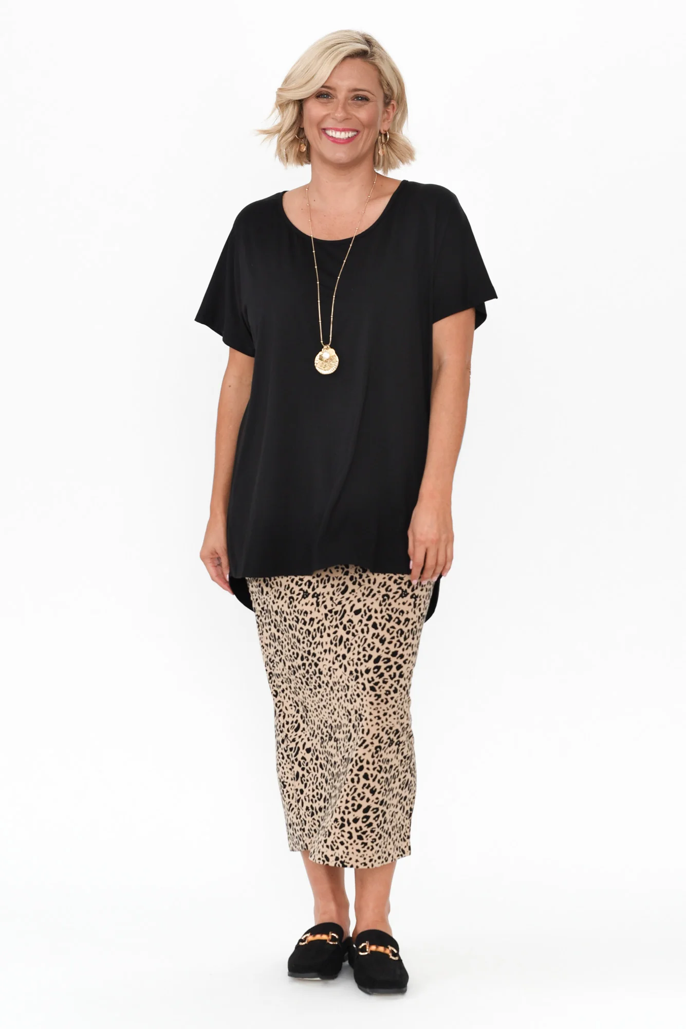 Danya Black Bamboo Top