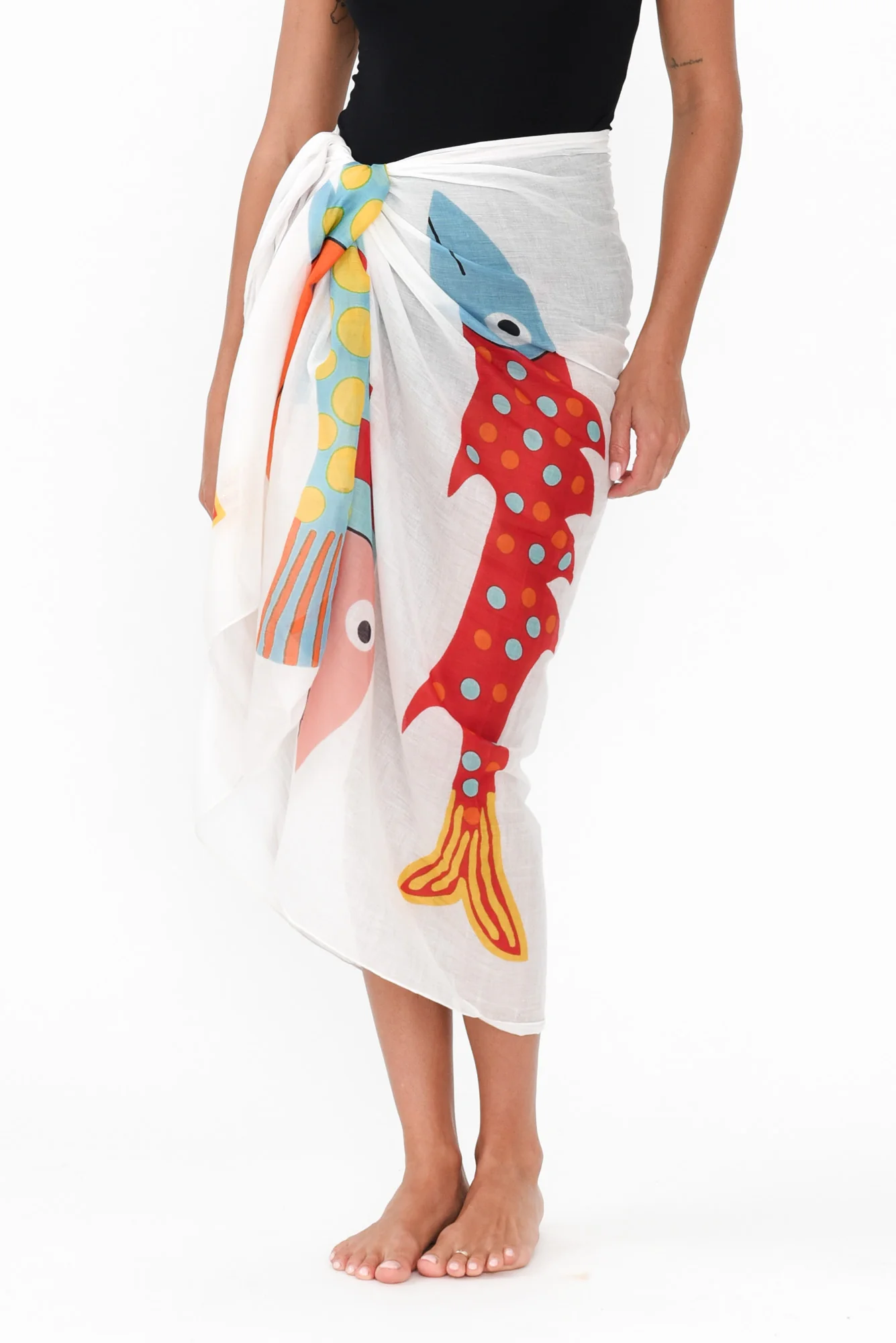 Keyla White Sea Sarong