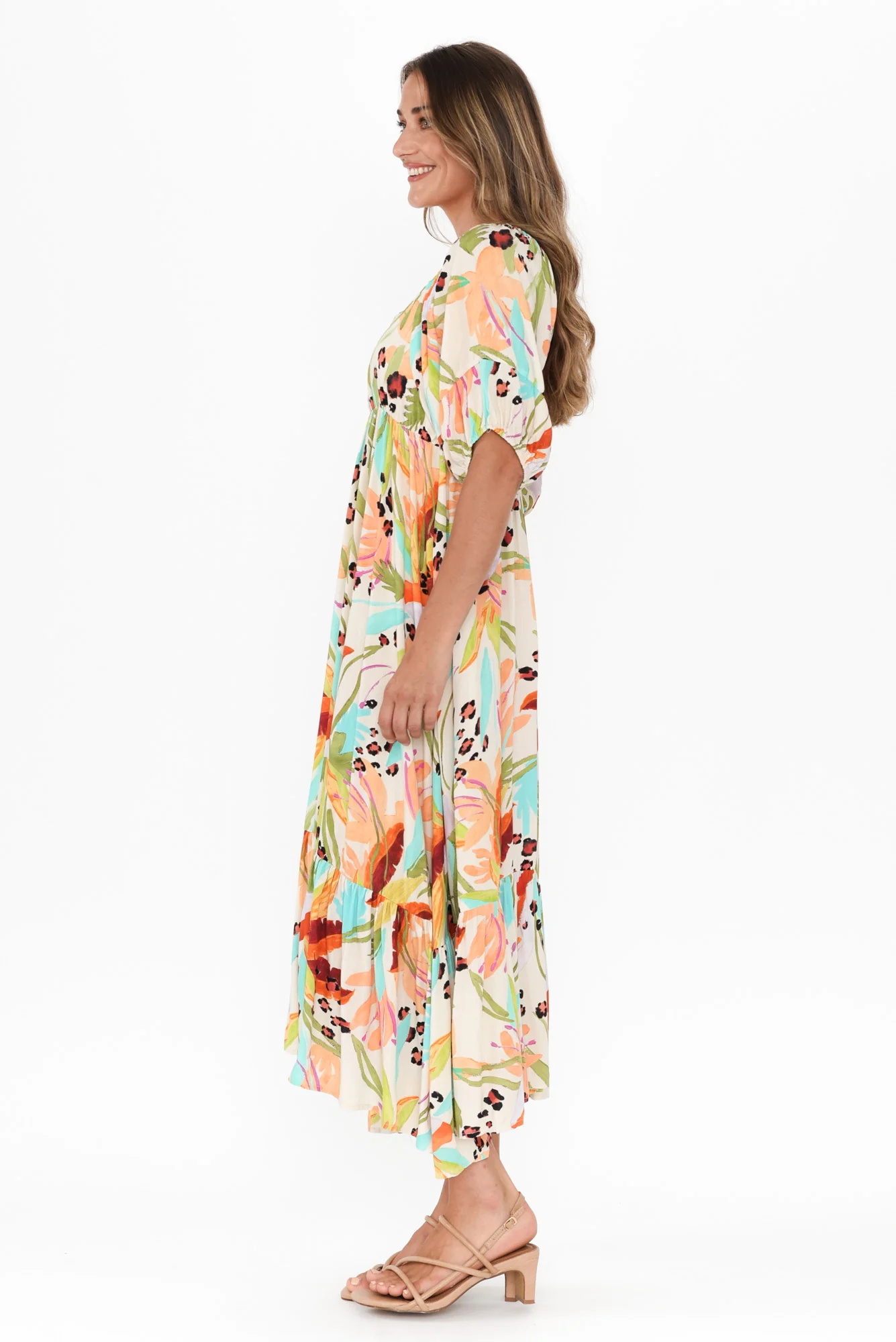 Halo Natural Jungle Tier Dress