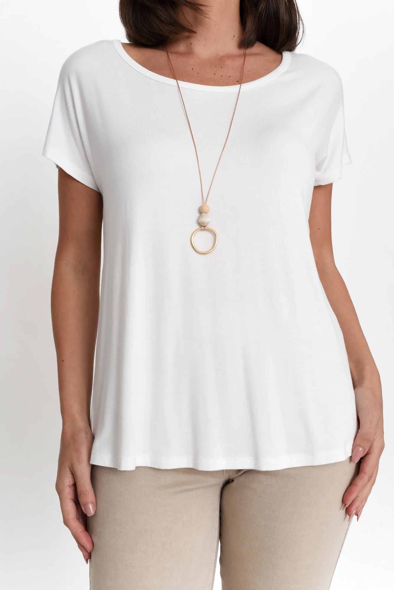 Eadie White Bamboo Top