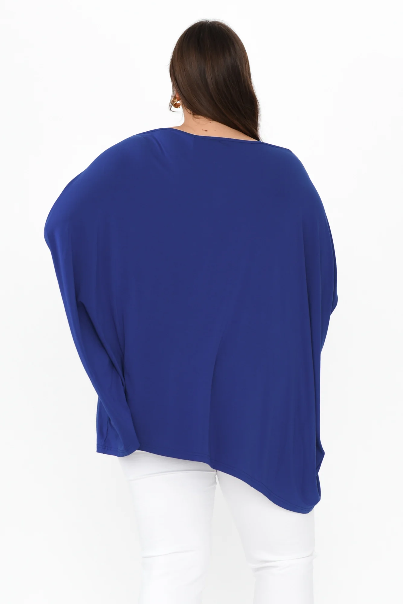 Kelsier Blue Bamboo Batwing Top