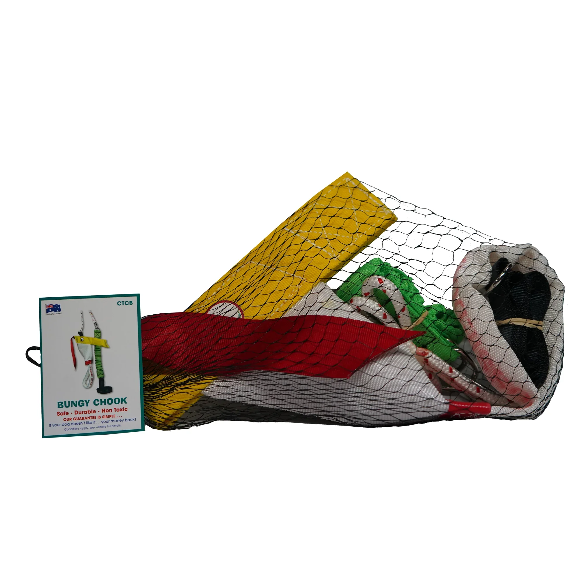 Aussie Dog Bungee Chook – Tough Outdoor Tug Toy