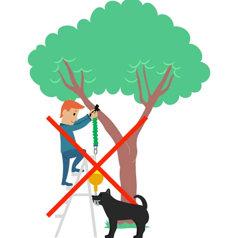 Aussie Dog Home Alone Medium – Interactive Bungee Dog Toy