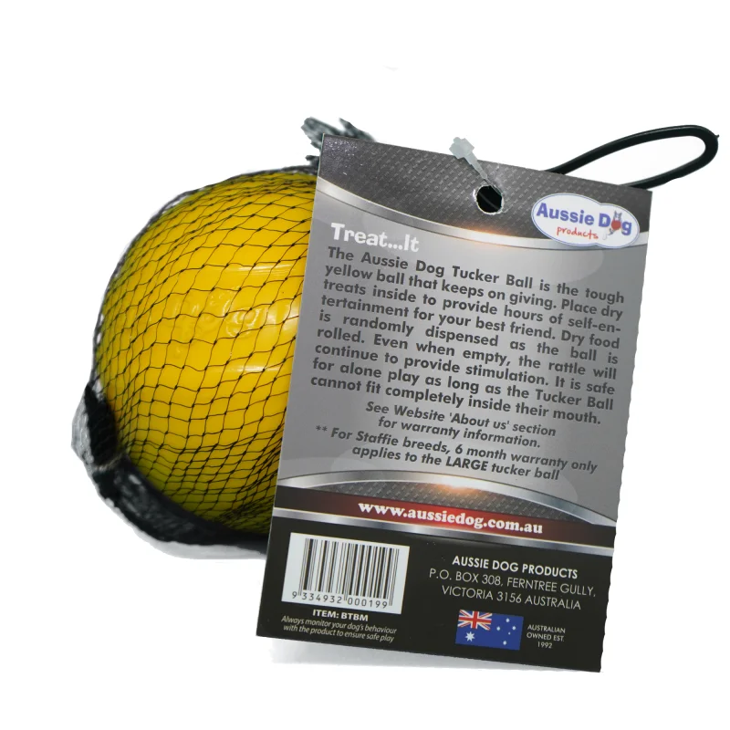 Aussie Dog Tucker Ball Mini – Treat Dispensing Dog Toy