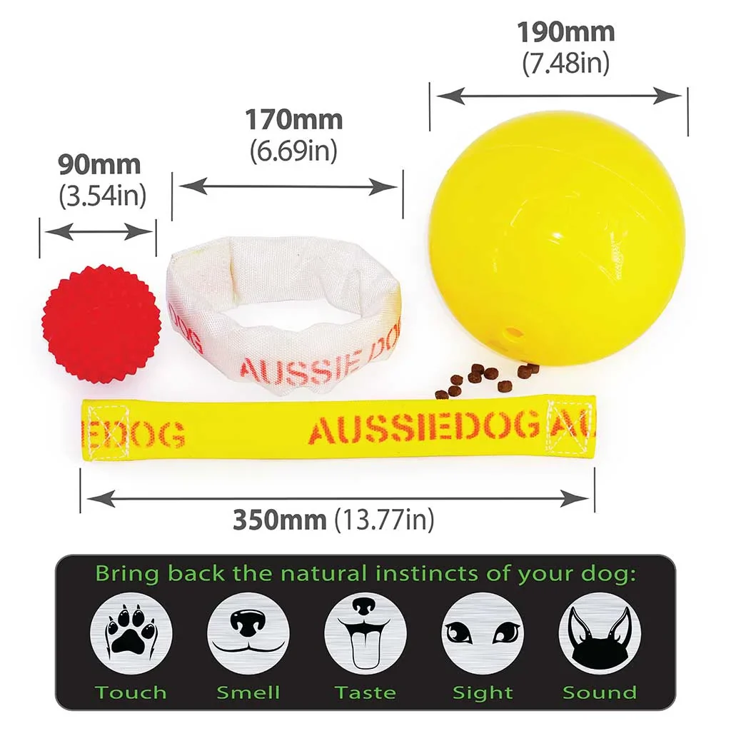 Aussie Dog Puppy Pack Large – Tough, Safe Toys for Growing Dogs
