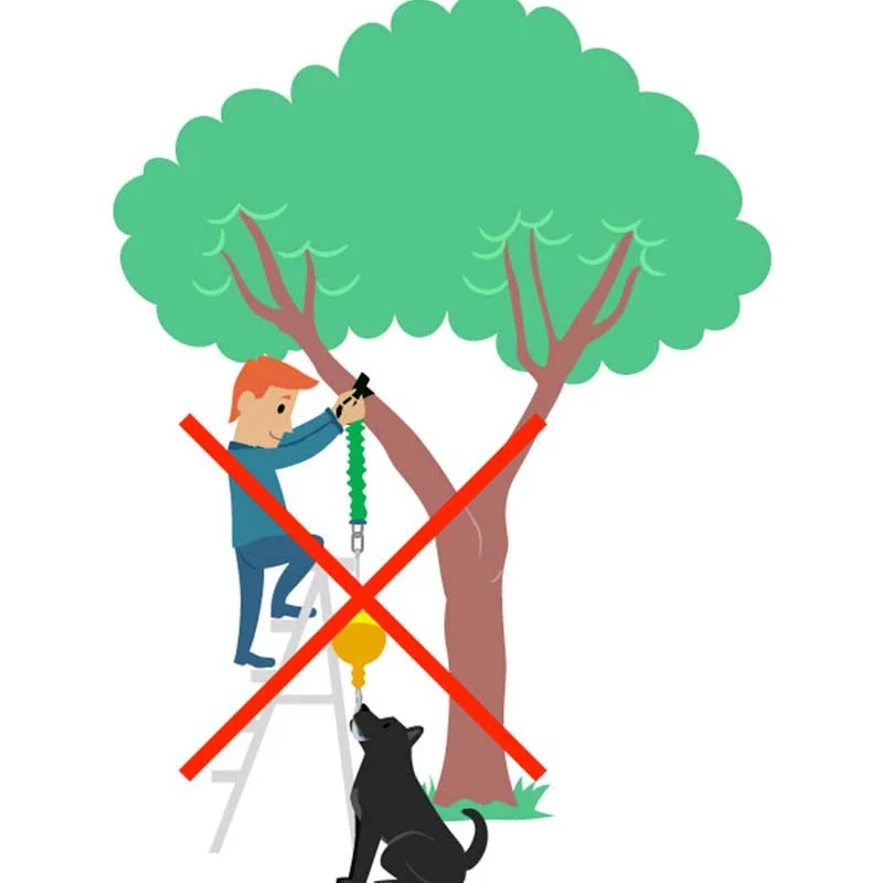 Aussie Dog Home Alone Large – Interactive Bungee Dog Toy